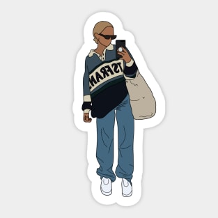 Fashion girl 5 Sticker